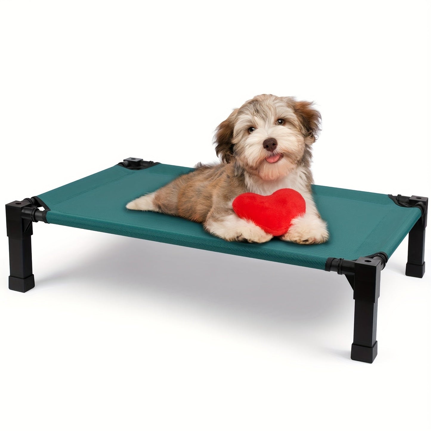 Elevated Dog Bed Cooling Raised Cot with Metal Frame – Washable Breathable Mesh, No-Slip Feet, Portable Dog Cot for Indoor & Outdoor Use, 4 Sizes, 7 Colors