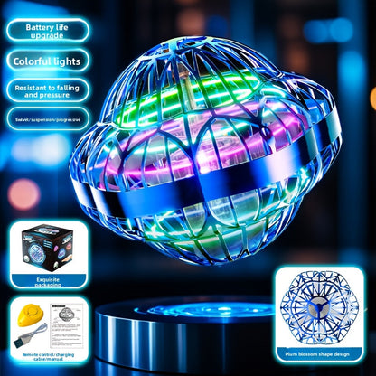 UFO Flying Ball Toy Smart Sensor Hovering Drone Hexagonal Spinning Saucer with Autonomous Flight for Kids Boys Girls Indoor Outdoor Party Christmas Birthday Gift Blue Purple Red