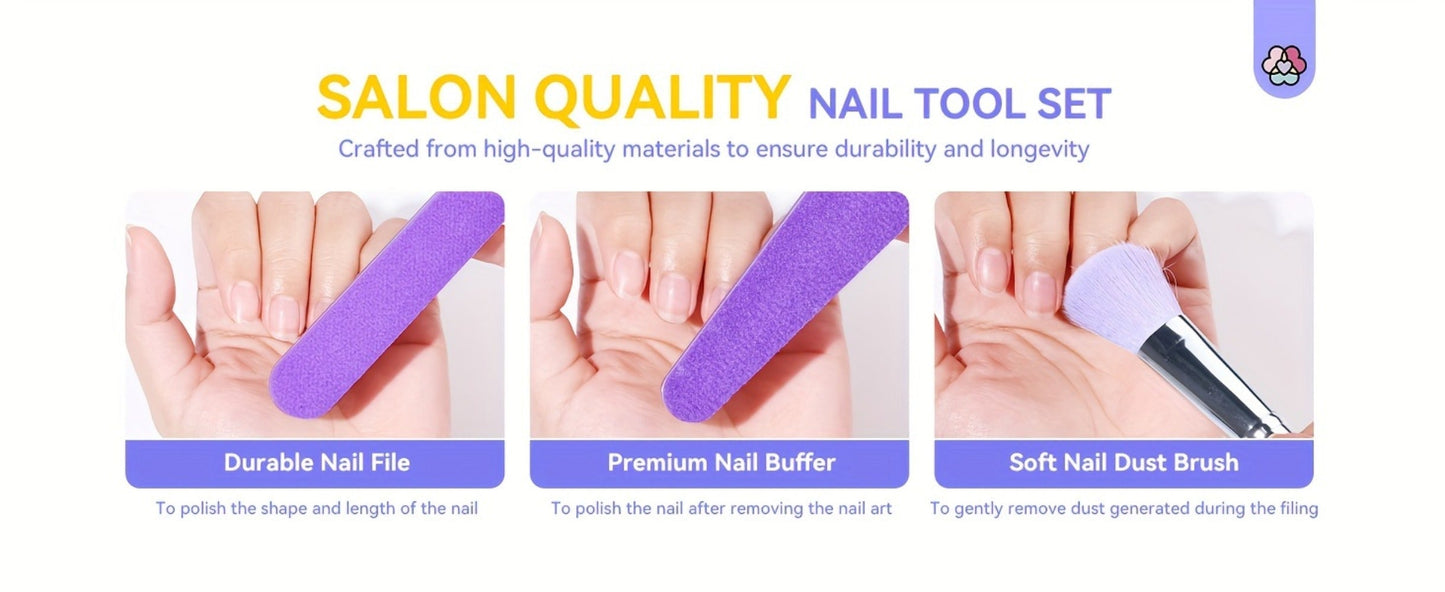 Purple Nail Drill Machine – Rechargeable Cordless Electric Nail Efile for Acrylic & Gel Nails | Professional Variable Speed Nail Drill for Manicure, Pedicure & Cuticle Care, Home & Salon Use