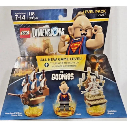 LEGO Dimensions Goonies Level Pack 71267 – Sloth Minifigure Included, 118-Piece Video Game Expansion Kit, Compatible with LEGO Toy Pad, Collectible 2017 Edition for Kids Ages 7-14 & Fans