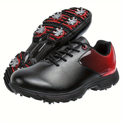 Men's Black&Red Lace Shoes - product view 3