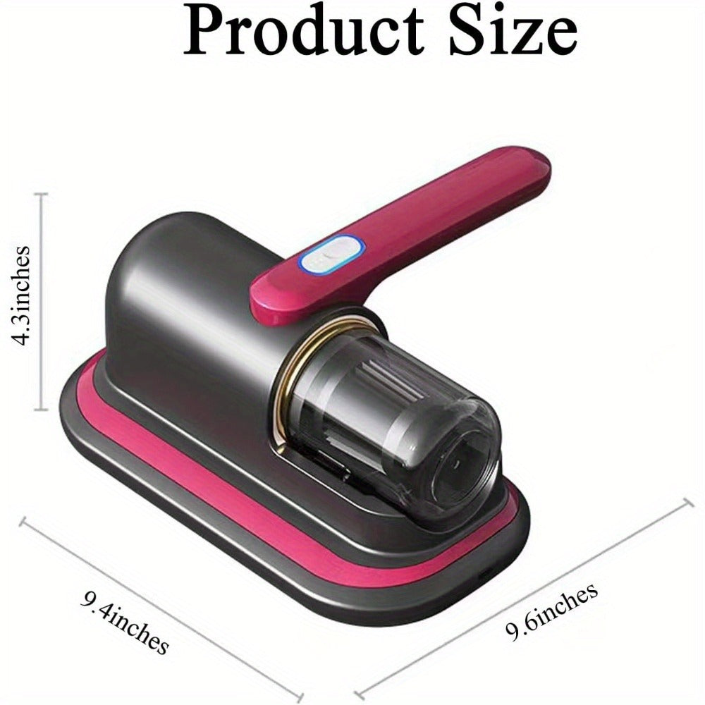 Cordless Mattress Vacuum Cleaner with Ultrasonic Heating & HEPA Filtration – Portable Bed Vacuum for Dust Mites, Pet Hair, Sofas, Upholstery & Carpets