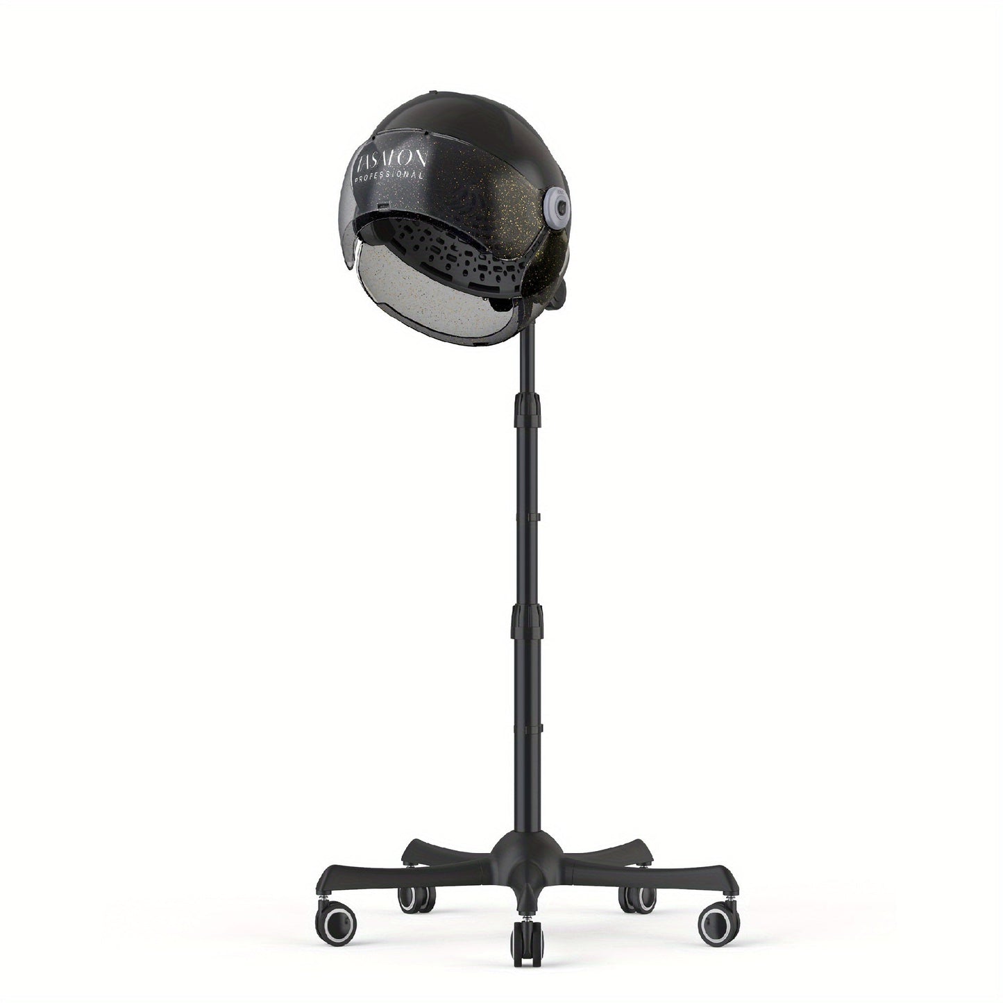 Hooded Hair Dryer 1875W Ionic Standing Bonnet Dryer on Wheels — 3 Heat Settings, Height Adjustable 30–55", 9ft Cord, Hands-Free Sit-Under Salon Dryer for Natural Hair, Deep Conditioning & Roller Sets