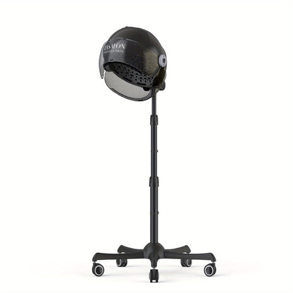 Hooded Hair Dryer 1875W Ionic Standing Bonnet Dryer on Wheels — 3 Heat Settings, Height Adjustable 30–55", 9ft Cord, Hands-Free Sit-Under Salon Dryer for Natural Hair, Deep Conditioning & Roller Sets