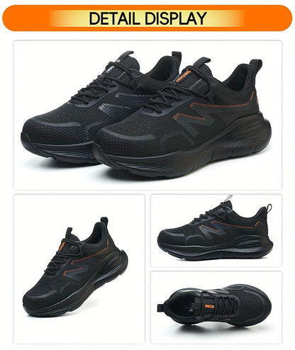 Men's Athletic Shoes - Non-Slip Sole Lace-Up for Outdoor & Travel