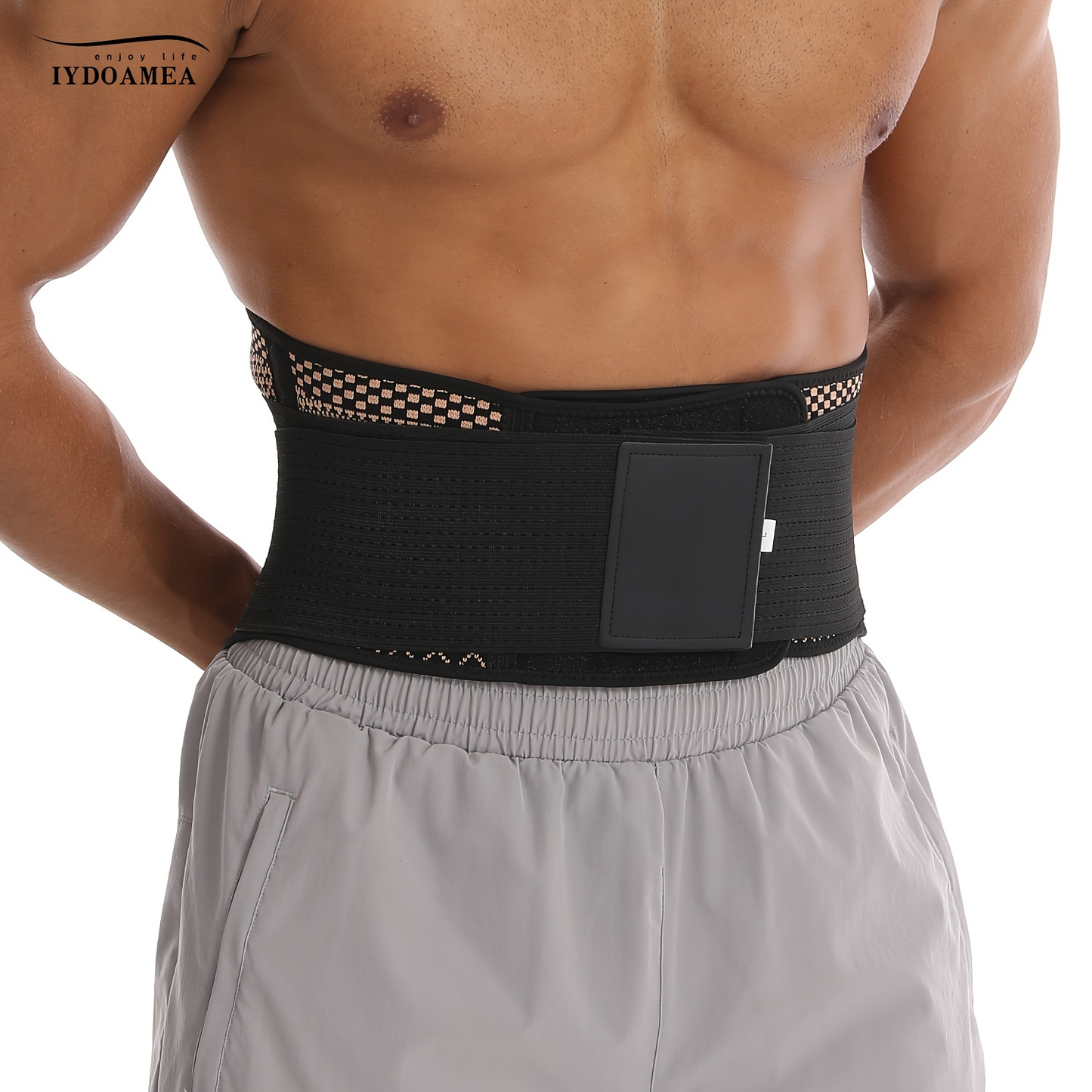 Lumbar Support Belt with Copper Compression – Breathable Lower Back Brace for Men & Women, Adjustable Hook-Loop Waist Support for Heavy Lifting Work Workout Gym, S to 4XL