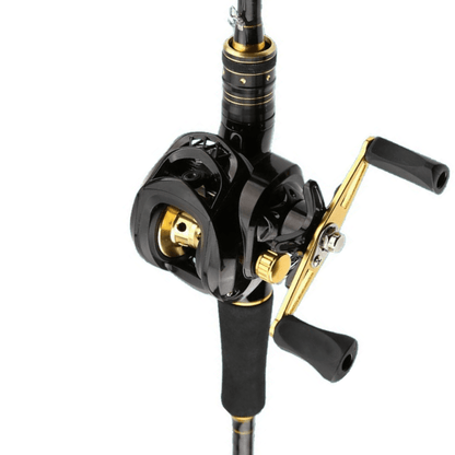 Carbon Fiber Fly Fishing Rod and Reel Combo Set 165cm Aluminum Alloy Reel EVA Grip Left Right Hand Fly Fishing Kit Black Gold Beginner Outdoor Fishing Gift