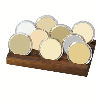 Challenge Coin Display Case 4-Row Solid Wood Rack Holder – Military Coin Stand for Home Office Wall Decor, Commemorative Coin Organizer, Meaningful Gift for Veterans Collectors