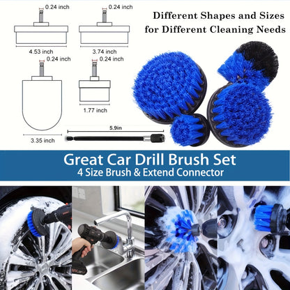 26-Piece Car Detailing Kit – Complete Car Cleaning Brush Set with Drill Brushes, Wheel Brush, Wash Mitt, Cleaning Gel & Squeegee for Interior, Exterior & Wheels