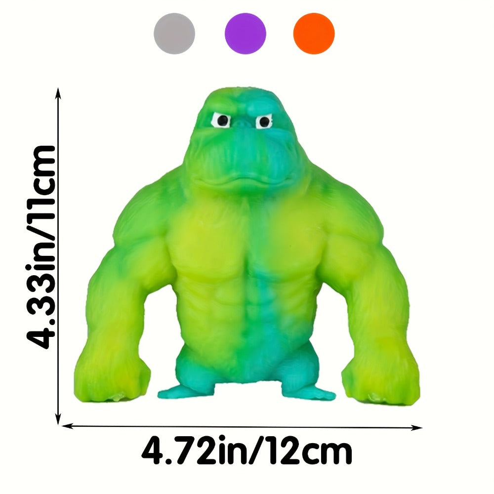 Stretchy Gorilla Fidget Toy Squeeze Monkey – Sensory Stress Relief Squishy Monkey with PVA Sponge Fill, Kids Party Favor Gift for Christmas Halloween Easter Basket Stuffers