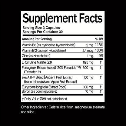 Total-T Men's Testosterone Support Supplement 5-Bottle Bundle | L-Citrulline, Fenugreek, Zinc, Vitamin B6 & B12 | Daily Men's Health & Vitality Formula for Energy, Strength & Hormonal Balance