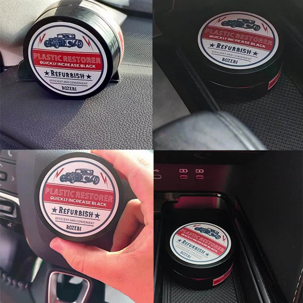 Heavy-Duty All-Purpose Plastic & Rubber Restorer -car Accessories, Anti-Aging Protection, Restores To Like-New Condition - For Cars, Tires - Interior/Exterior Use, Tire Shine, Durable Formula, Auto Detailers, Interior Renovation, Car Care Product