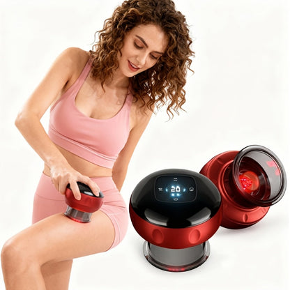 Electric Cupping Massager – Portable USB Rechargeable Gua Sha Scraping & Acupressure Device for Full Body Relief | Traditional Chinese Therapy Tool for Back, Neck & Muscle Relaxation at Home