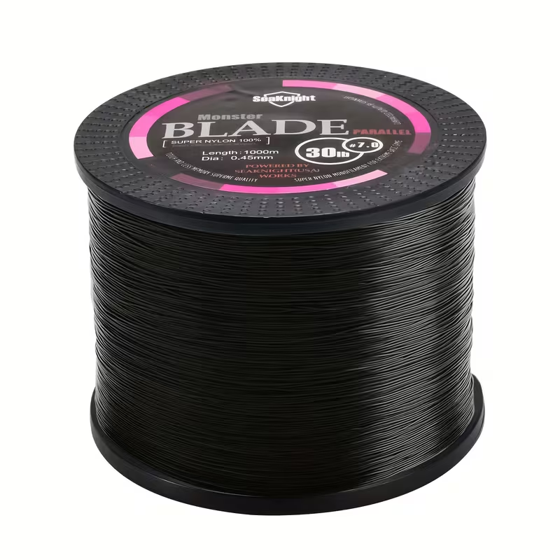 Monofilament Fishing Line 1000M / 1093Yds – Nylon Mono Line for Freshwater & Saltwater, 2-35LB, Black & White