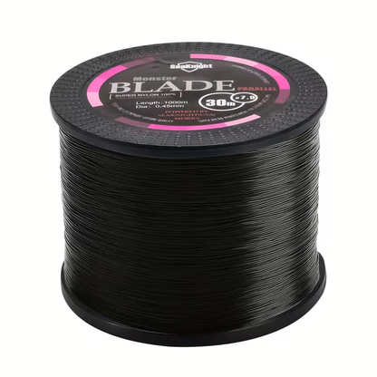 Monofilament Fishing Line 1000M / 1093Yds – Nylon Mono Line for Freshwater & Saltwater, 2-35LB, Black & White