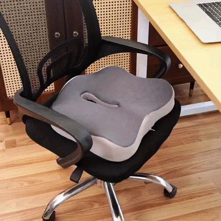 1pc of Ergonomic Memory Foam Cushion for Coccyx Support - Designed for Office Chairs, Washable, And Provides Comfort for Wheelchairs And Car Seats with a Soft Seat Pad