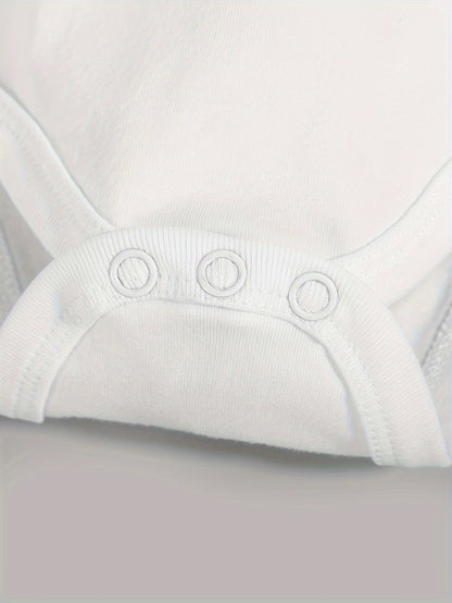 Baby Unisex Cotton Romper - Fun Letter Print
