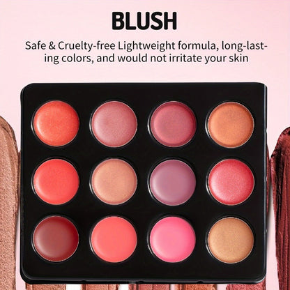 Silvery Makeup Kit Gift Box with Mirror Lipstick Eyeshadow & Blush – Multi-Functional Portable Complete Beauty Cosmetic Set for Teens Beginners Women Multiple Shades