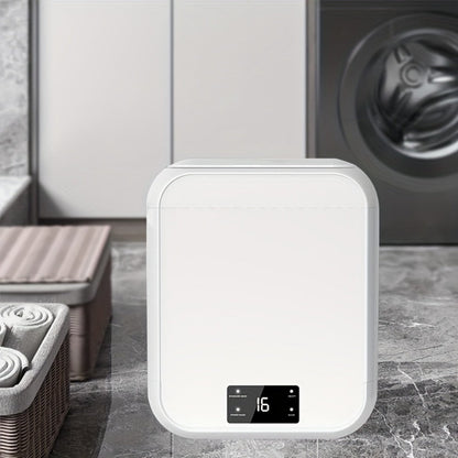Mini Washing Machine Pure Copper Motor High Torque 4 Washing Modes Portable Washer for Underwear Socks Baby Clothes Separate Washing Anti Cross-Infection White