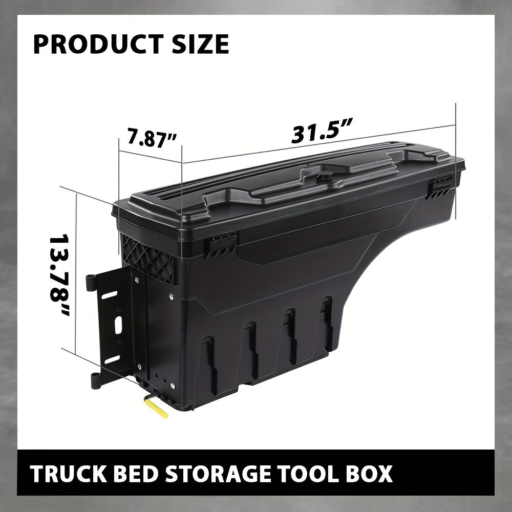Left And Right Side Truck Bed Storage Tool Box Swing Case Fit for Ford F150 1997-2014