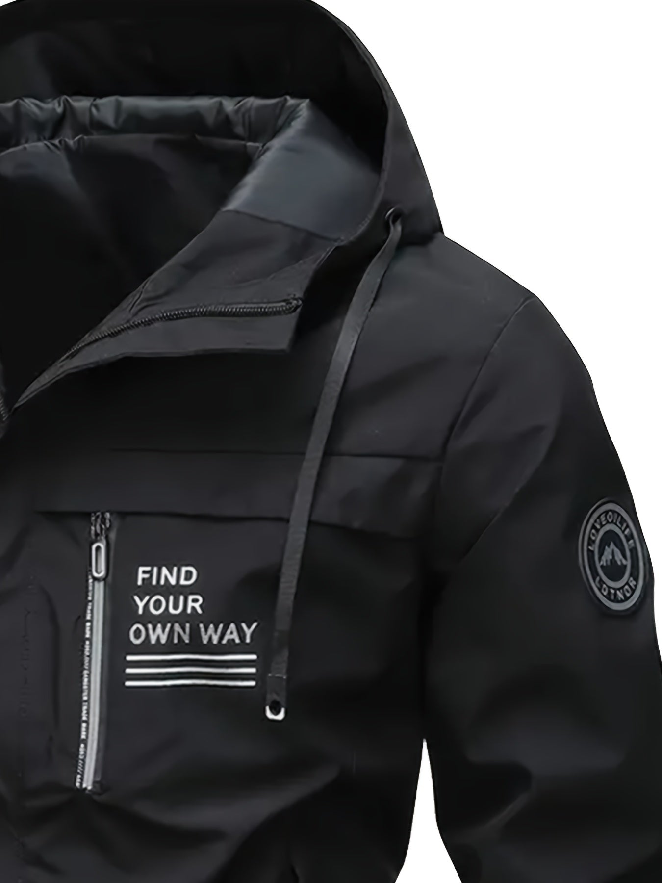 Men's Windproof Zip-Up Coat Everyday 381