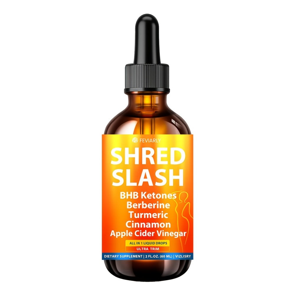Lipo Slash 16-in-1 Weight Loss Liquid Drops for Women & Men with BHB Ketones Berberine Turmeric Apple Cider Vinegar Probiotics Cinnamon – Gut Health Curb Cravings Hunger Balance Orange Flavor