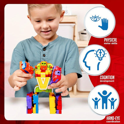 Alphabet Robot Toys for Kids Alphabots ABC Learning Letter Transform Robots – STEM Educational Toy for Boys & Girls Ages 3-8, Classroom Prizes, Treasure Box Rewards, Christmas & Birthday Gifts