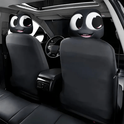 2pcs Cute Cartoon Character Seat Covers - Soft, Fit for All Vehicles, Durable & Stylish Interior Accessories, Cute Accessories, Vehicle Seat Protection, Playful Design, Christmas Gifts