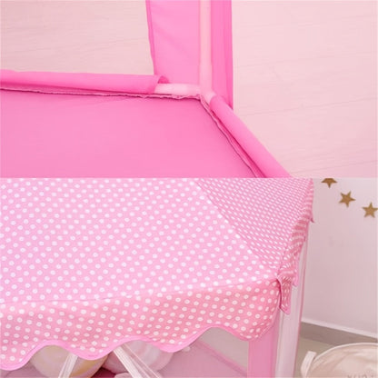 Pink Princess Hexagon Play Tent for Girls Indoor Dream Castle with Gauze Curtain Reading Corner Secret Base Kids Room Decor Pretend Play Birthday Gift Toddlers