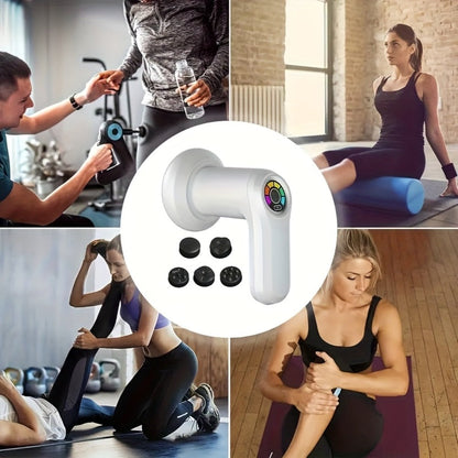 Body Sculpting Massager – Handheld Vibration Body Shaper with 5 Interchangeable Massage Heads | Portable Electric Body Contouring & Slimming Massager for Men & Women | Home Beauty Instrument
