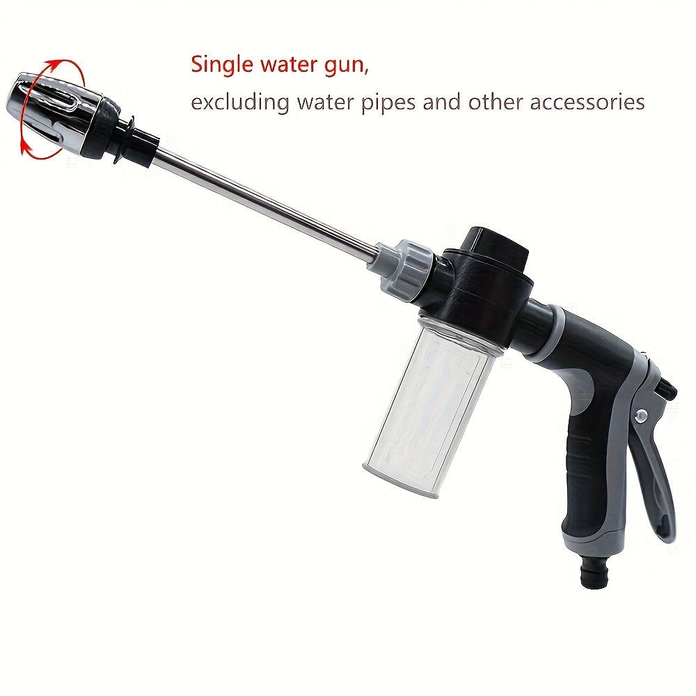 High-Pressure Car Wash Gun with Long Reach Lance Durable Water Hose Nozzle, Adjustable Spray Patterns, Leak-Proof Design for Trucks, SUVs, RVs, Driveways, Decks & Garden Cleaning