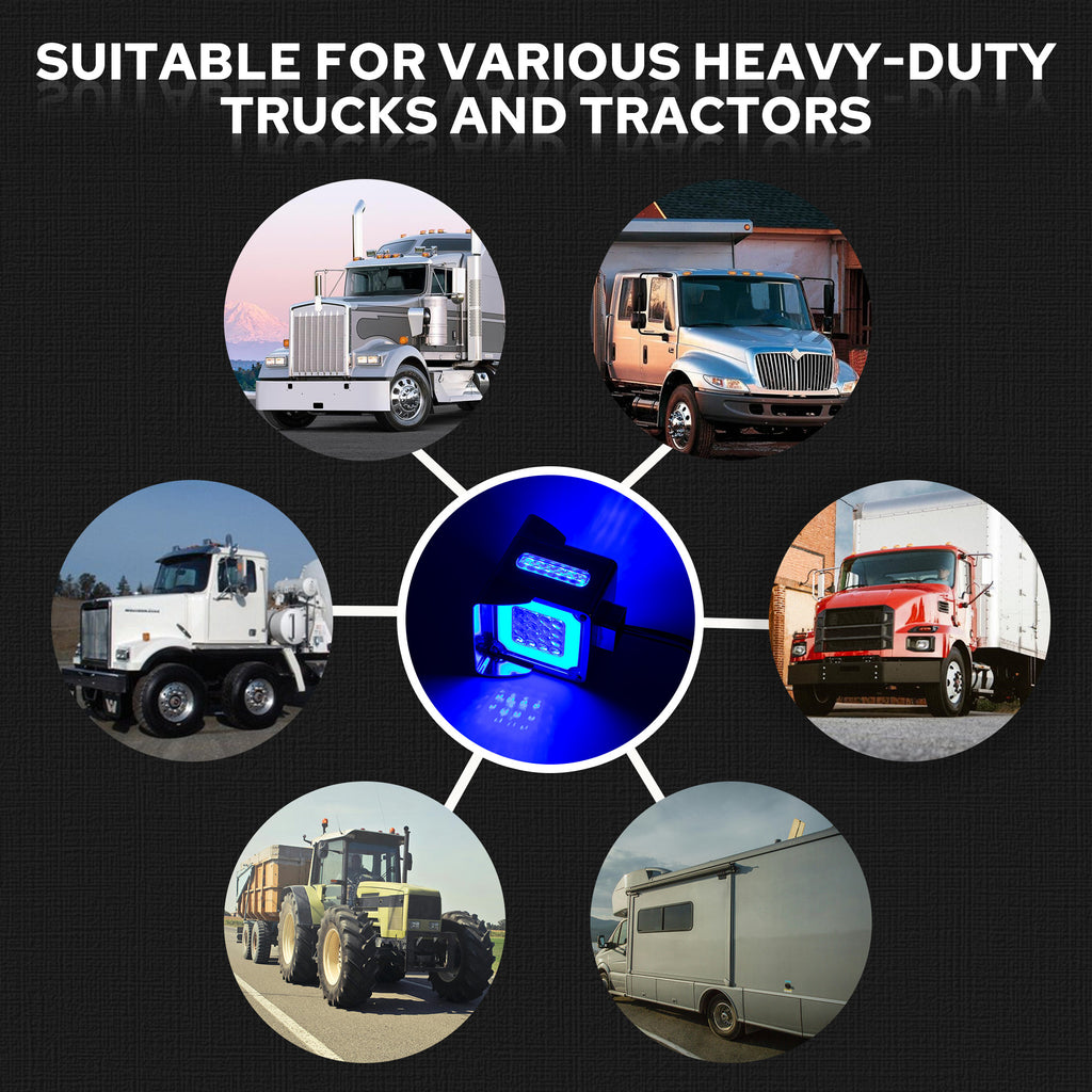 Truck Side Lights, Indicator Lights, Side Lights, LED Lights, Signal Lights, Car Lights, Square Lights