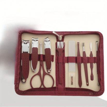 Professional Manicure Pedicure Kit 42 Piece Stainless Steel Nail Set with Portable Travel Case – Nail Scissors Cuticle Nipper Ingrown Toenail Tools for Men Women Home Salon, Nail Care Gift Set