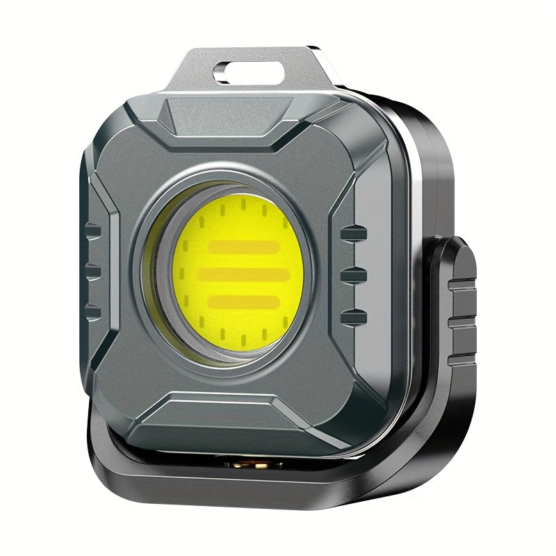 COB LED Work Light Rechargeable 500 Lumen 6 Modes Adjustable Color Temp Mini Tactical Flashlight for Camping Garage Car Repair Emergency EDC