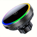 iPhone 12/13/14/15/16 Series Magnetic Car Wireless Charger with Fast Charging, Dual Cooling Fans, Strong Magnetic Base, Air Vent Mount - Qi1 Compatible for Apple iPhone 12-16 (Sleek Circular Design), Vehicle Charging Station, Modern Gadget Accessory, Effi