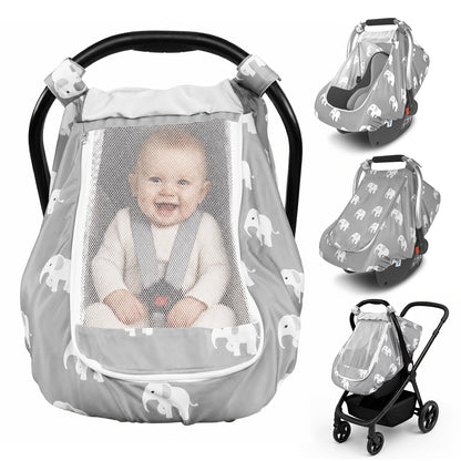 Baby Car Seat Cover - Breathable Beavtaens Covers Stretchy