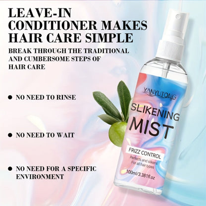 Perfumed Hair Mist Smoothing Spray 100ml — Heat Protection, Anti-Frizz, Moisturizing & Detangling Leave-In Formula | Long-Lasting Fragrance for Straight, Curly & Frizzy Hair | All Hair Types Unisex