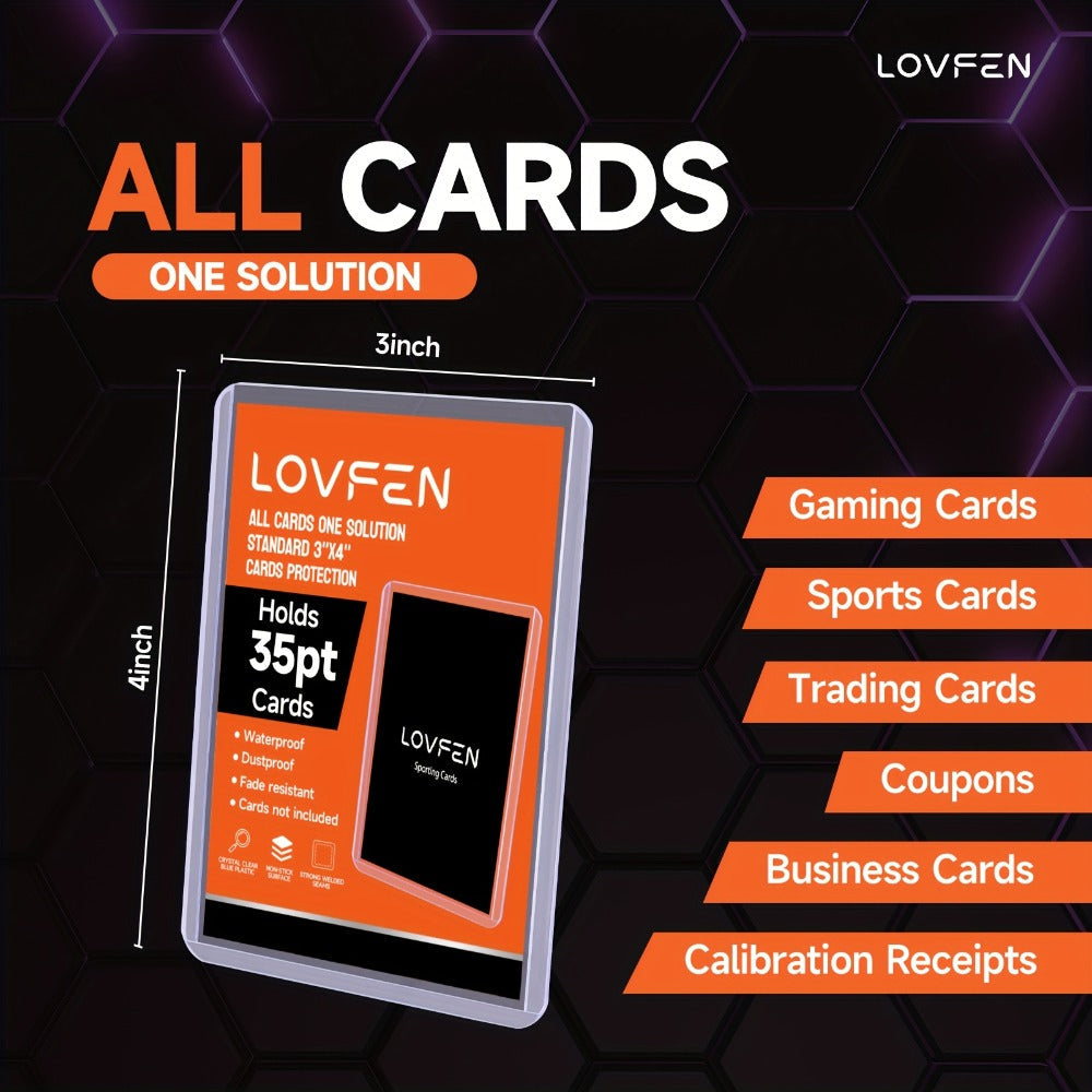 Trading Card Top Loaders 2000ct + 2000 Soft Sleeves – 3"x4" Hard Plastic Baseball Card Protectors, Fits Baseball, Football, Sports & TCG Cards, Bulk Card Storage Bundle