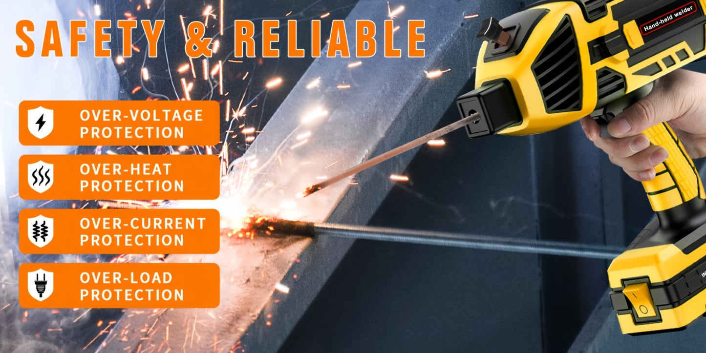Portable ARC Welder 110V IGBT Inverter – 6-Level Adjustable Current 20-120A, Handheld MMA Stick Welder with Auto Protection, Remote Control & Full Accessories