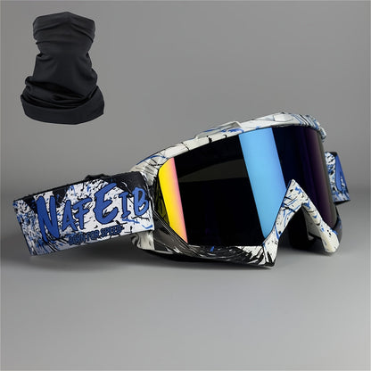 Ski Goggles with Headband – Mirror Coating Polycarbonate Lens, TPU Frame, Adjustable Thick Foam Pad, Anti-Fog Snow Goggles for Adults, 30+ Color Options for Skiing & Snowboarding
