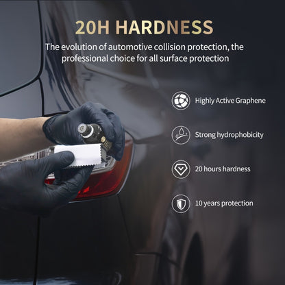 Graphene Ceramic Coating Kit 70ml – 20H Ultra High Gloss Car Paint Protection, 10+ Year Long-Lasting Shield, Auto Detailing Coat for All Vehicles, Apply After Car Wash & Paint Correction