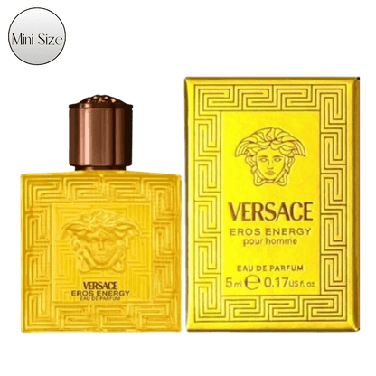 Versace Eros Energy EDP Travel Spray 5ml - Aromatic Woody Men's Eau de Parfum, Portable Mini Atomizer, Authentic Fragrance Decant, Ideal Gift for Him & Fragrance Lovers