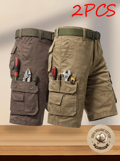 Men's Cargo Shorts - Multi Pocket Weekend Style