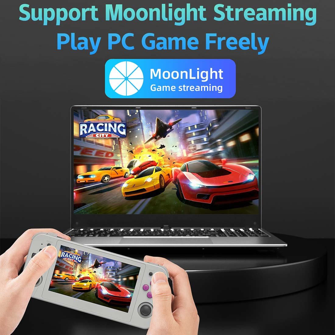 Anbernic RG505 Handheld Game Console Android 12 OLED 4.95-Inch Retro Emulator 5000mAh Hall Effect Joystick Wi-Fi Bluetooth