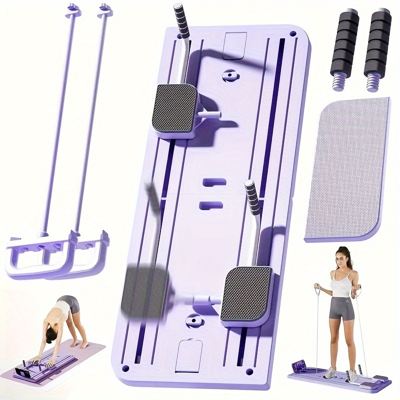 Ab Workout Board 8-in-1 Multifunctional Pilates Board Set – Core Exerciser for Waist & Abdomen Strength Training, Home Gym Fitness Equipment for Men & Women