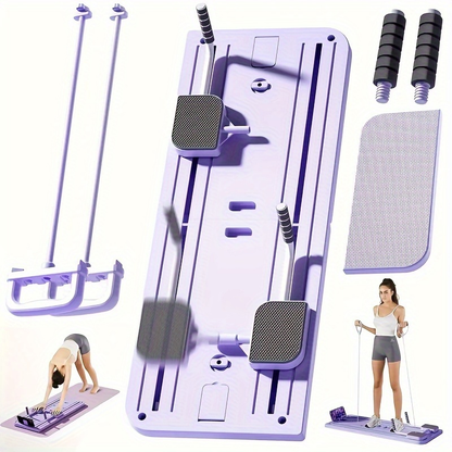 Ab Workout Board 8-in-1 Multifunctional Pilates Board Set – Core Exerciser for Waist & Abdomen Strength Training, Home Gym Fitness Equipment for Men & Women