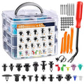 725pcs Automotive Push Pins & Bumper Clips Kit, Retainer Clips, Fender Fasteners, Door Panel And Trunk Trim Rivets With Removal Tool And Cable Ties, Compatible With for TOYOTA, for Honda, for Ford, for Chevrolet And for NISSAN, Fits Most Cars