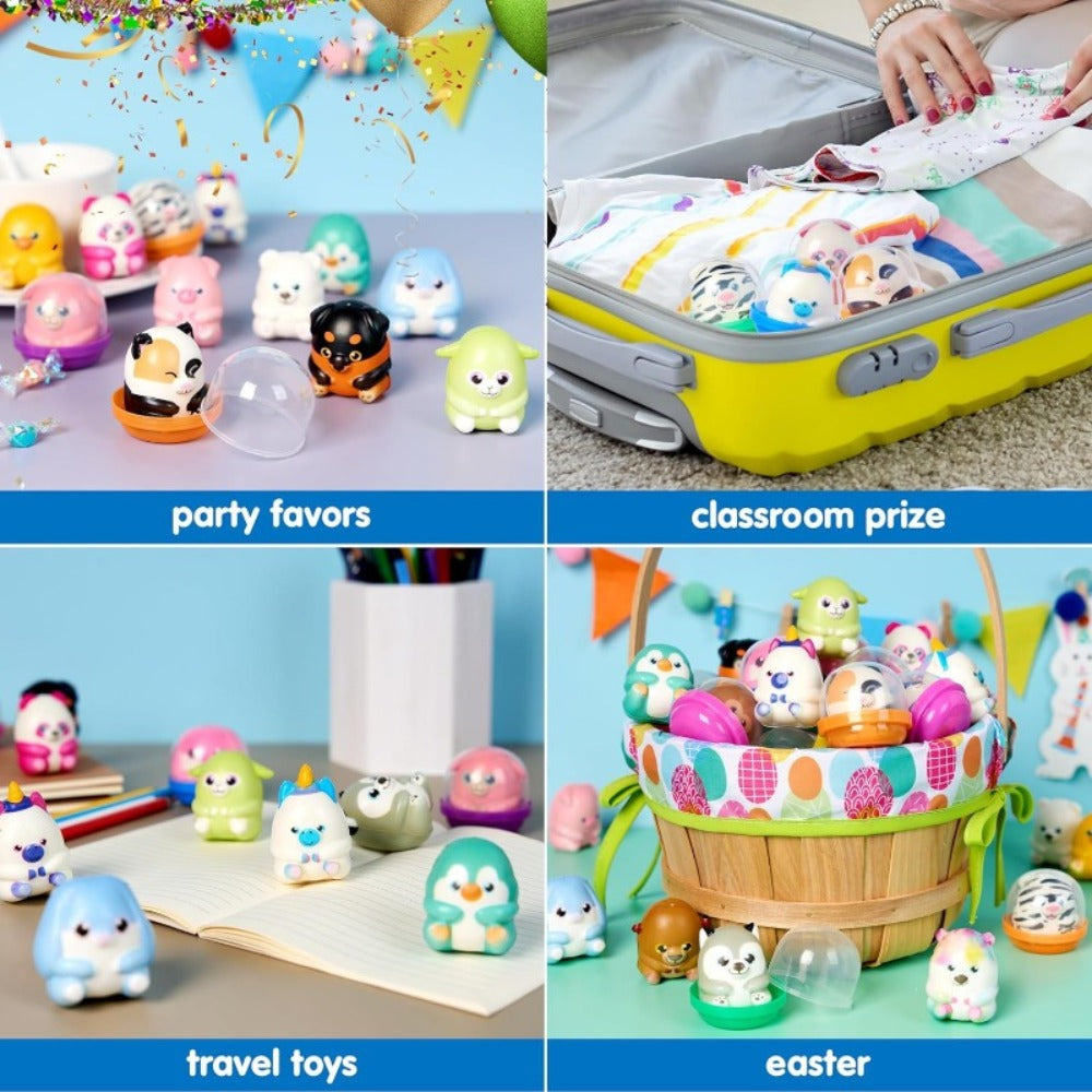 Mochi Squishy Toys 20 Pack – Slow Rising Cute Animal Squishies Bulk Party Favors for Kids, Classroom Prizes, Birthday Goodie Bag Stuffers, Pinata Fillers, Halloween Valentine's Day Gifts