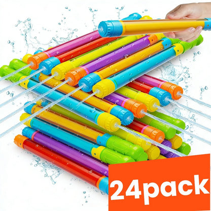 Water Polo Balls Bulk Set 80 Pack for Pool Games & 4-Piece Mini Water Gun Squirt Toy Kit – Summer Outdoor Water Play for Kids Boys Girls Ages 3+, Pool Party Beach Backyard Birthday Gift