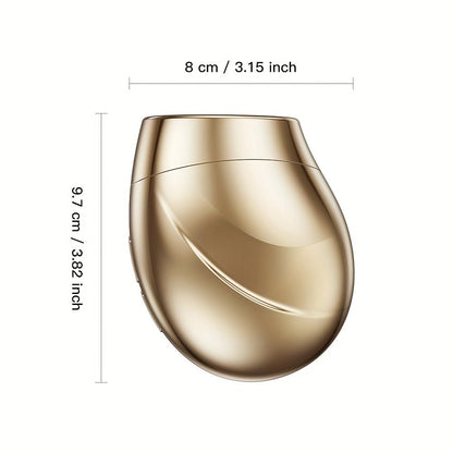 EMS Face Massager – 3-in-1 LED Light Therapy, Warm Heat & EMS Skin Tightening, USB Rechargeable Portable Facial Beauty Device for Anti-Aging, Collagen Boost & Glowing Skin, Home Spa Gift for Women